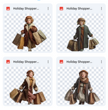 Magical Holiday Shopper Model Overlays