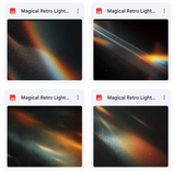 Magical Retro Light Leak Overlays