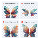 Magical Twilight Fairy Wing Overlays