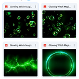 Magical Glowing Witch Magic Overlays