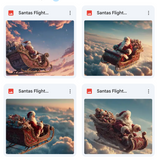 Santa's Flight Background Bundle