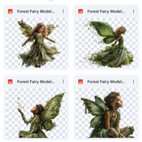 Magical Forest Fairy Model Overlays