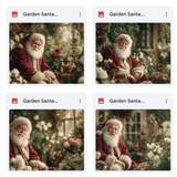 Garden Santa Background Bundle