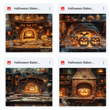 Halloween Baker Background Bundle