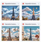 Claymation Couture Tower Background Bundle