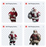 Magical Bell Ringing Santa Model Overlays