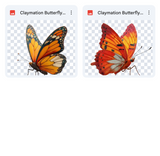 Magical Claymation Butterfly Overlays