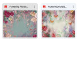 Magical Fluttering Florals Textures