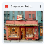 Claymation Retro Record Store Background Bundle
