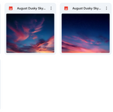Magical August Dusky Sky Overlays