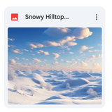 Snowy Hilltop Background Bundle