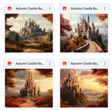 Ultimate Autumn Castle Background Bundle
