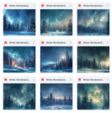 Ultimate Winter Wonderland Background Bundle