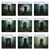 Ultimate Haunted Tombstone Background Bundle