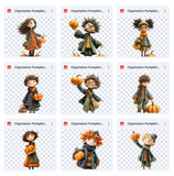 Claymation Kids Series: Pumpkin Patch Asset Pack