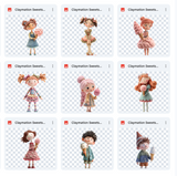Claymation Kids Series: Sweets Shop Asset Pack