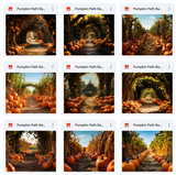 Ultimate Pumpkin Path Background Bundle