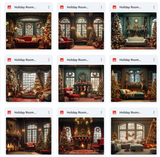 Ultimate Holiday Living Room Background Bundle