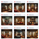 Ultimate Holiday Living Room Background Bundle