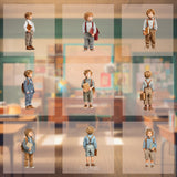 Magical Elementary Boy Model Overlays