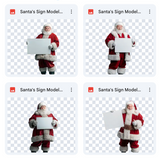 Magical Santa Sign Model Overlays