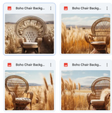 Boho Chair Background Bundle