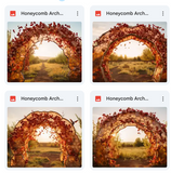 Honeycomb Arch Background Bundle