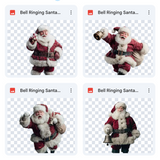 Magical Bell Ringing Santa Model Overlays