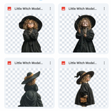 Magical Little Witch Model Overlays
