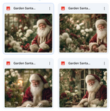 Garden Santa Background Bundle