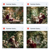 Summer Santa Background Bundle