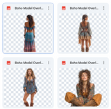 Magical Boho Model Overlays