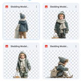 Magical Sledding Model Overlays