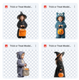 Magical Trick or Treat Model Overlays