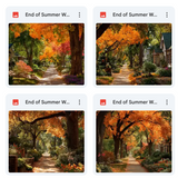 End of Summer Path Background Bundle