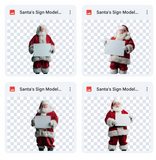 Magical Santa Sign Model Overlays