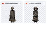 Magical Victorian Halloween Model Overlays