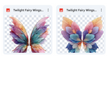 Magical Twilight Fairy Wing Overlays
