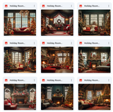 Ultimate Holiday Living Room Background Bundle