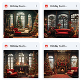 Ultimate Holiday Living Room Background Bundle