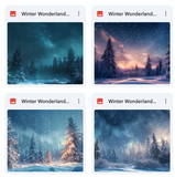 Ultimate Winter Wonderland Background Bundle