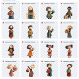 Claymation Kids Series: Christmas Kids Asset Pack