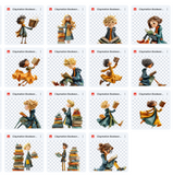 Claymation Kids Series: Bookworm Asset Pack