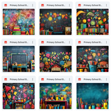 Ultimate Primary School Background Bundle