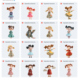Claymation Kids Series: School Girl Asset Pack