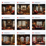 Ultimate Holiday Living Room Background Bundle