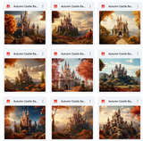 Ultimate Autumn Castle Background Bundle