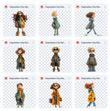 Claymation Kids Series: City Kids Asset Pack