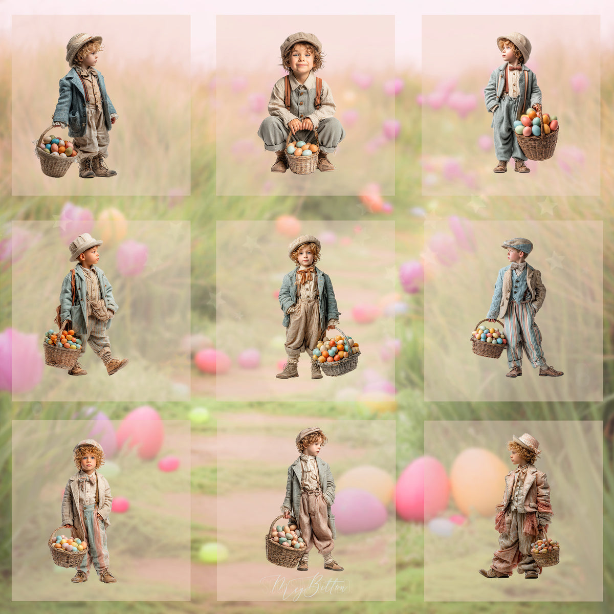 Magical Easter Boy Model Overlays