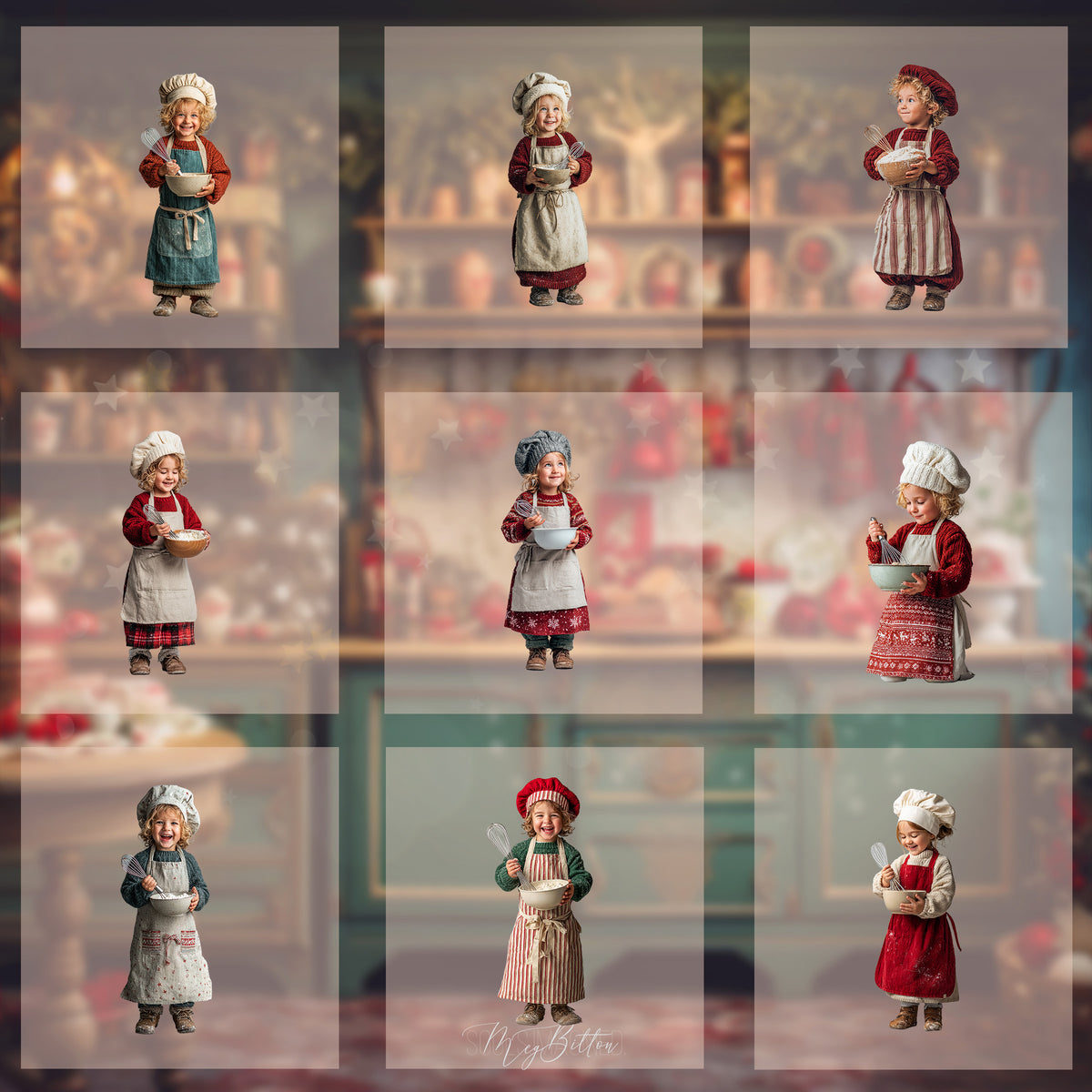 Magical Holiday Baker Model Overlays